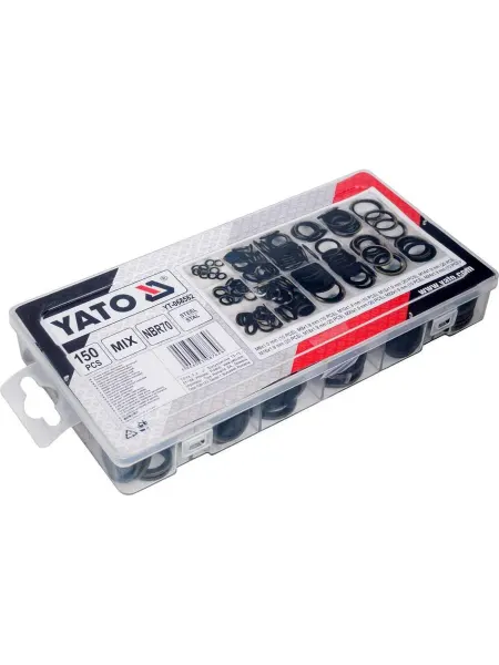 Yato Набор шайб 150 штук, пластиковый бокс YT-068582