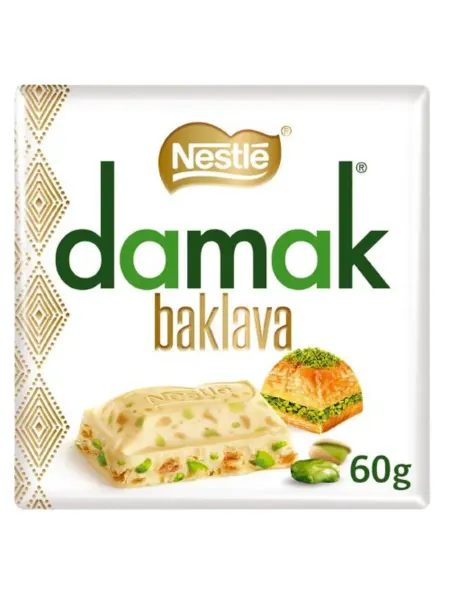 Nestle Шоколад белый Damak Baklava, 60 гр