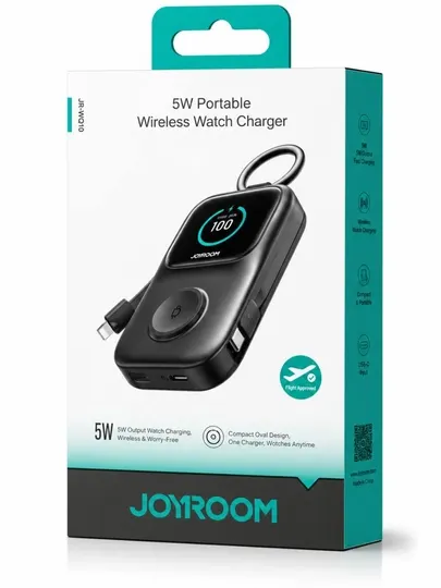 Портативное беспроводное зарядное устройство для смарт-часов JOYROOM, 5 Вт (JR-WQ10) - Зарядные устройства для аккумуляторов