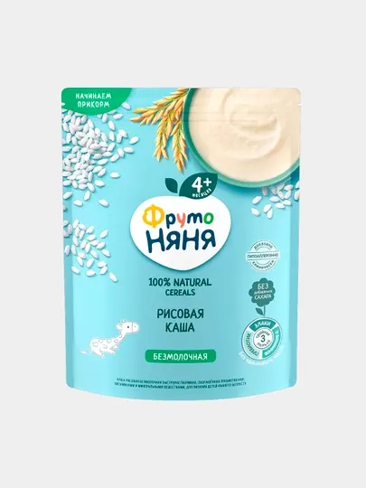 Каша рисовая безмолочная ФрутоНяня, 190 г - Детские каши