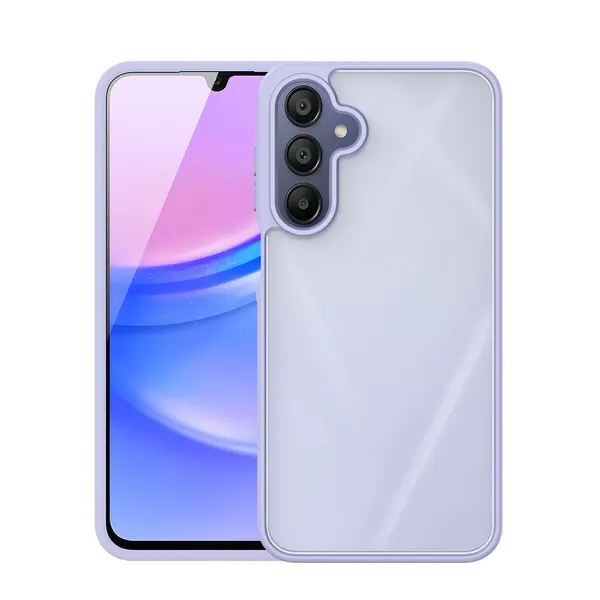 Прозрачный матовый чехол светло-фиолетового цвета для Samsung Galaxy A17 (5G, 4G), Galaxy A26 5G и Galaxy A16 (5G, 4G), серия Yind Series от Dux Ducis