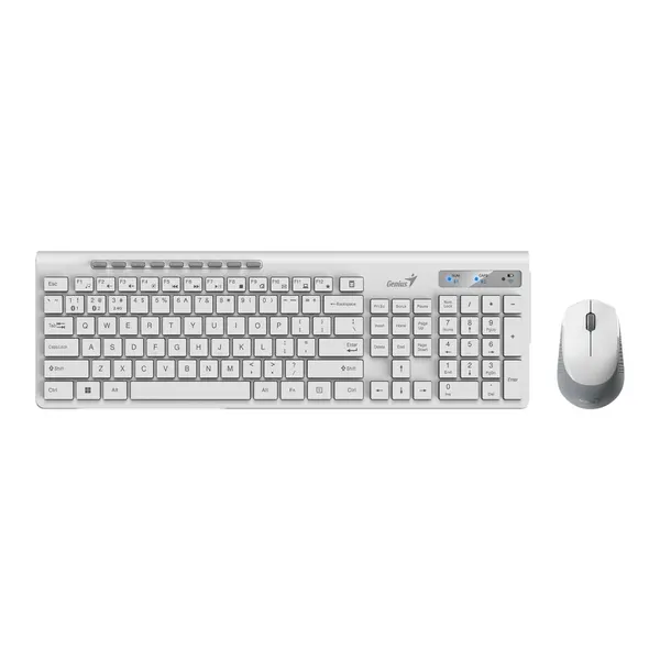 Комплект беспроводной Genius SlimStar 8230, клавиатура + мышь, белый