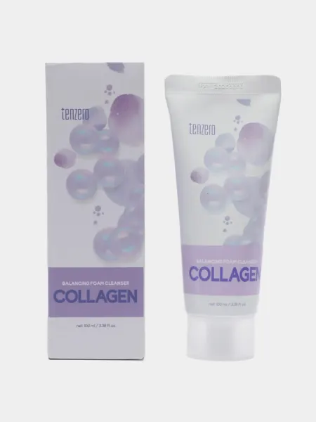 Пенка для умывания с коллагеном Tenzero Balancing Foam Cleanser Collagen