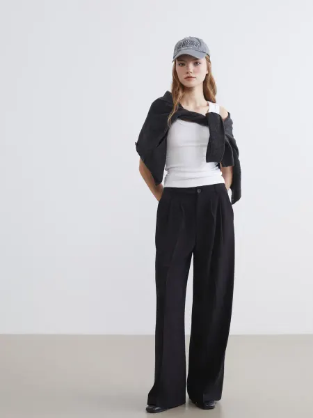 LC Waikiki Брюки для женщин loose fit плиссированные