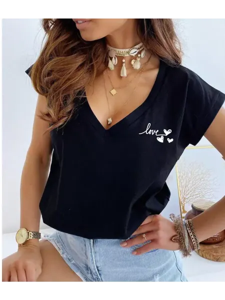 Lily Fashion Футболка хлопковая свободная