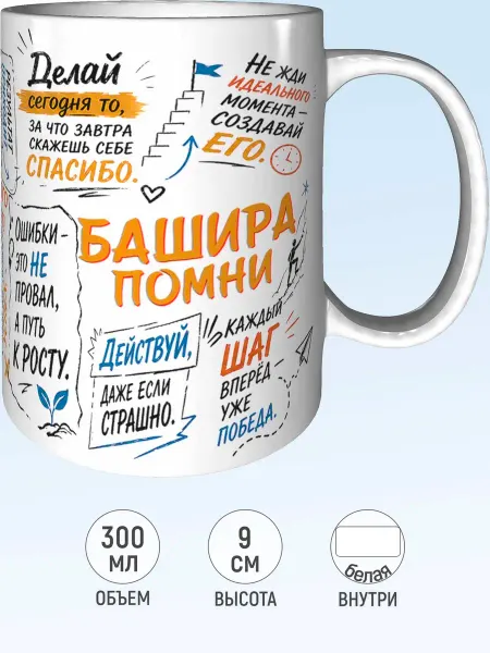 MadePrint Кружка мотивационная Башира - стандартная