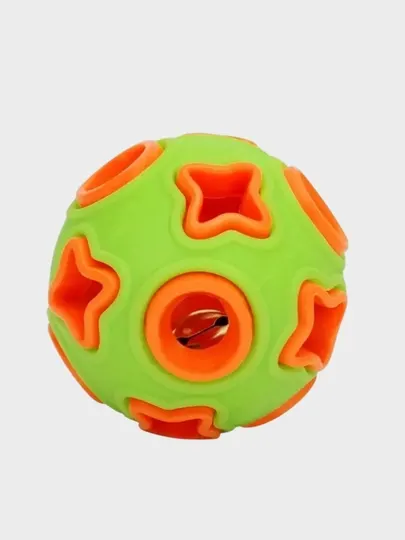 Большой, светящийся, двухцветный мяч Bonny four-corner flash ball, игрушка колокольчик