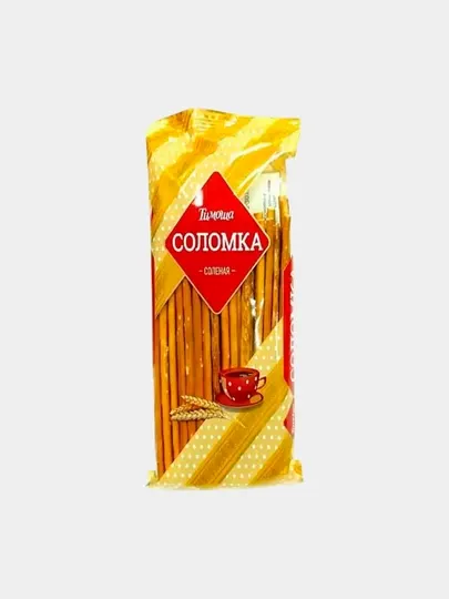 Изделия хлебобулочные хрустящие, Соломка соленая "Тимоша" (100 г) (СЛ002) - Сухарики, сухари, баранки, сушки