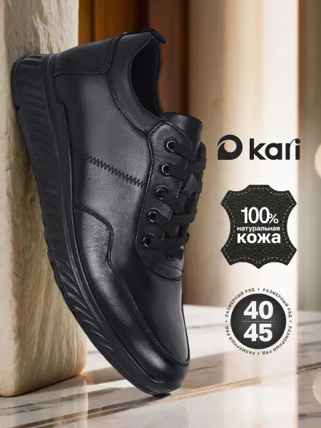 Kari Туфли мужские демисезонные кожаные