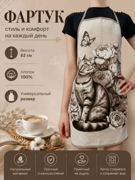 Ека&Вика фартук кухонный женский