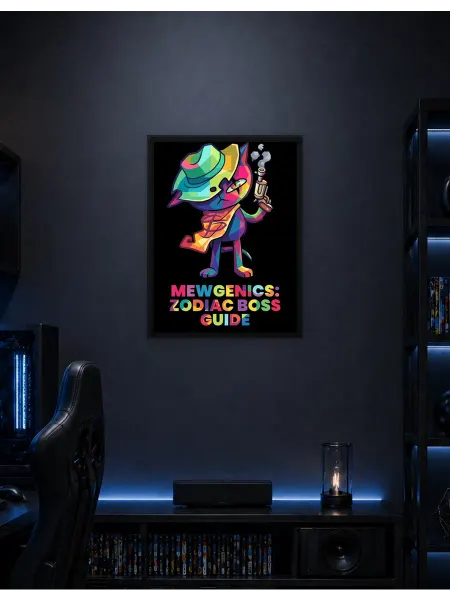 Postersbase Настенный плакат Кошка-босс-поводырь Мьюдженикс Зодиак 30x40