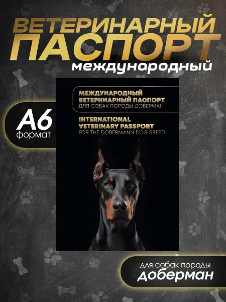 Bamboook Ветеринарный паспорт для собак породы доберман