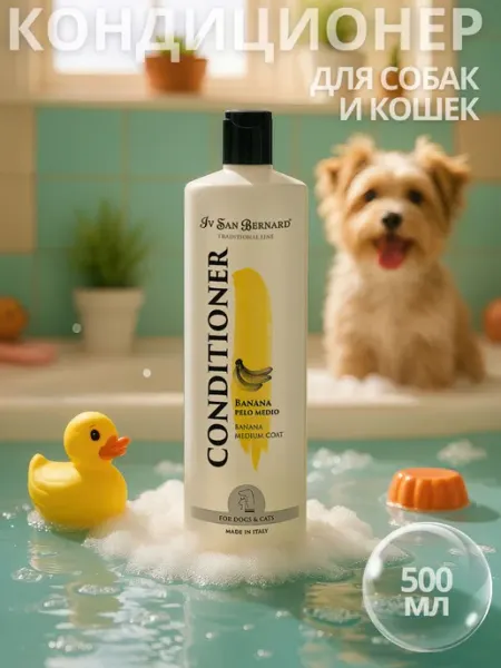 Iv san bernard ISB Traditional Banana Кондиционер для средней шерсти 500 мл