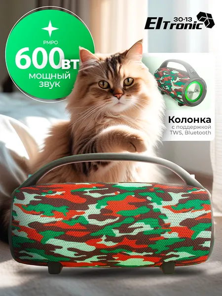 Портативная колонка ELTRONIC ENERGEY 30-13 TWS, поддержка Bluetooth, power bank