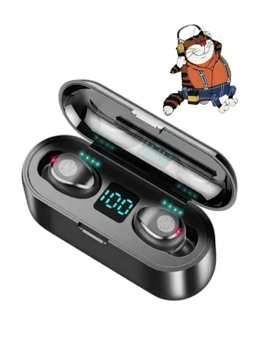 Беспроводные Bluetooth наушники F9 с Power Bank c активным шумоподавлением
