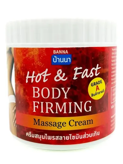 Разогревающий массажный крем для тела BANNA Hot & Fast Body Firming