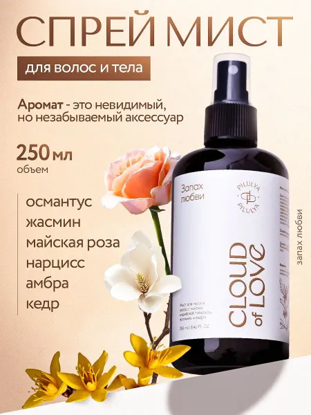 PILULYA Парфюмированный спрей мист для тела и волос