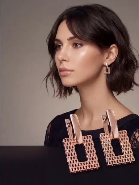 LUMI Insane Beauty Серьги бижутерия квадрат