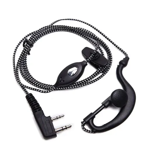 Гарнитура в тканевой оплетке для рации Baofeng K-Plug