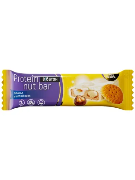 Протеиновый батончик ЁБАТОН Protein nut bar со вкусом кокос