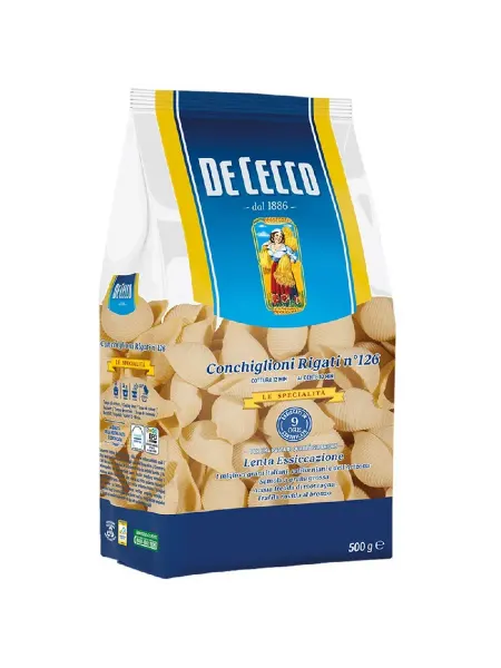 De Cecco Макаронные изделия №126 Conchiglioni rigati 500г