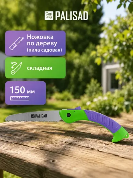 PALISAD Ножовка по дереву (пила садовая) 150 мм,склад