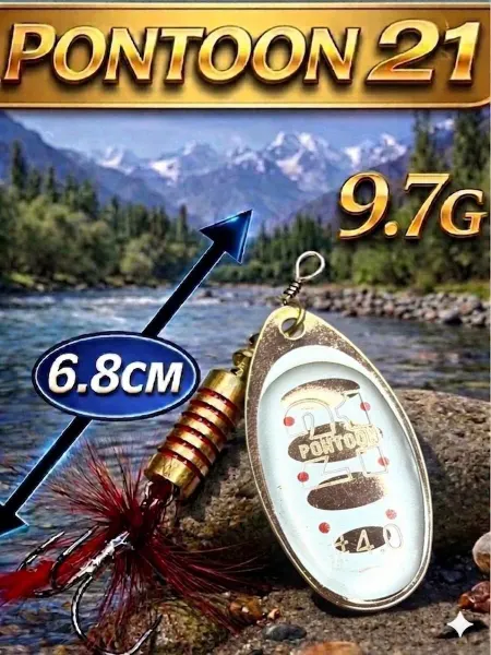 Columbia fishing company Блесна вертушка PONTOON21 treble hook synchrony, #4