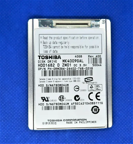 Жесткий диск 40GB TOSHIBA MK4009GAL 1.8"
