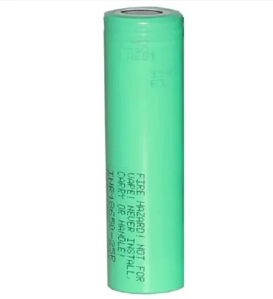 Аккумулятор Li-ion Samsung 18650 INR 25R, 2500mAh, плоский контакт, 1 штука