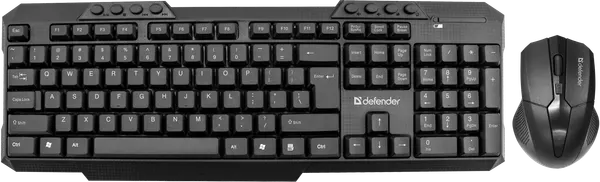 Набор клавиатура+мышь Defender Jakarta C-805 Ru, беспроводной, черный (45804)