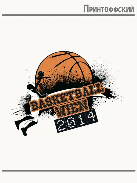 Принтоффский Термонаклейка basketball баскетбол тип