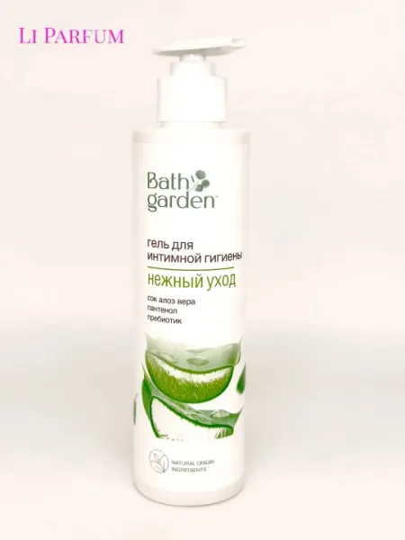 Гель интимный Bath Garden "Нежный уход", сок алоэ вера и пантенол, 300 мл