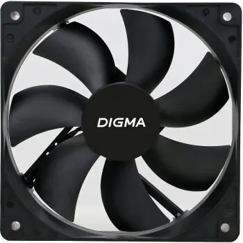 Вентилятор для корпуса DIGMA 120х120х25 мм, черный 3-pin 4-pin Moleх 23дБ (DFAN-120-7)