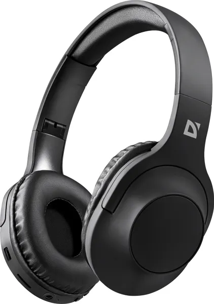 Наушники беспроводный Defender большие 63445 B445 черный, Bluetooth