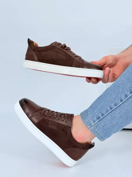 TOPSNEAKERS Кроссовки Christian Louboutin кеды осенние замшевые