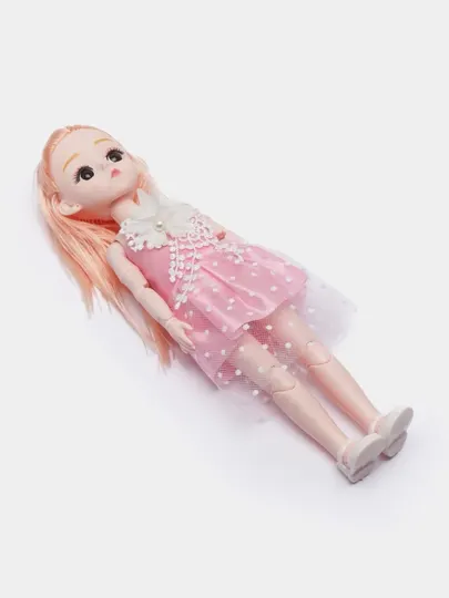 Кукла "Dreamy Bay Lovely Fashion" в платье, с любимцами, коляской, аксессуарами