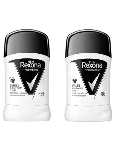 REXONА Мужской антиперспирант-карандаш Невидимый, 50 мл, 2 шт