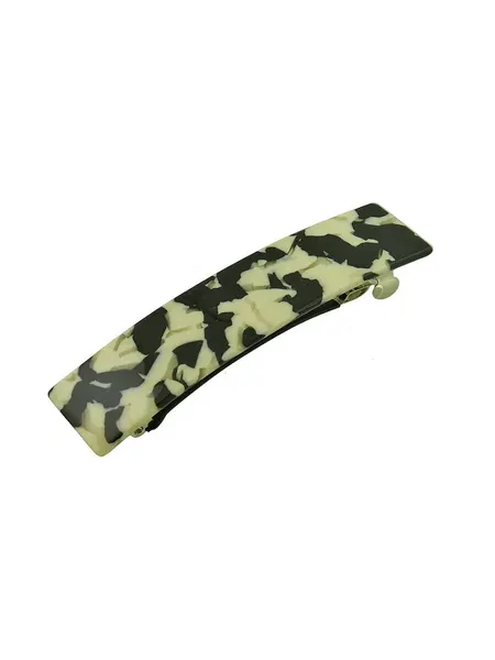 Заколка-автомат Magie Accessoires 8.3-1.5-1.8 см, пластик, чёрная, французская, 1 шт.