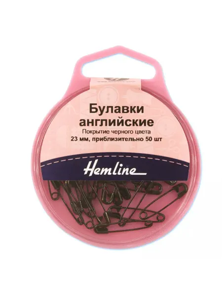 HEMLINE Булавки английские безопасные, 23 мм 23 мм чёрный 414.00 G