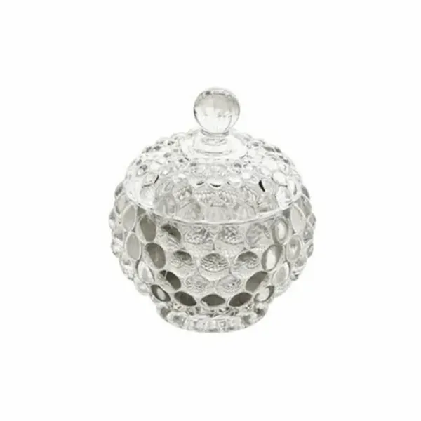 Сахарница стеклянная, 150 мл, DOLCE, с рельефным корпусом (107619)