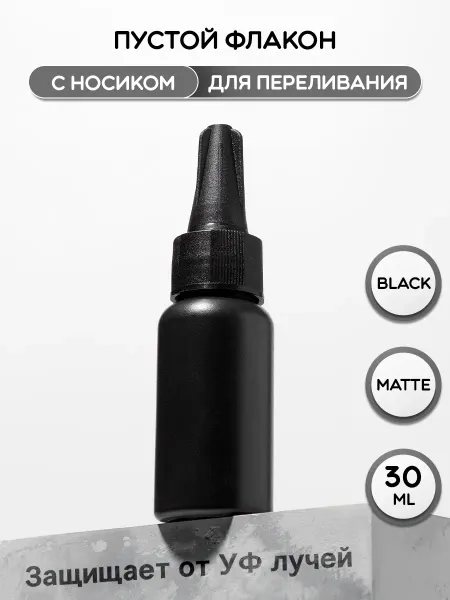 MISHKA JELLY Пустой флакон капельница с носиком для переливания 30 мл
