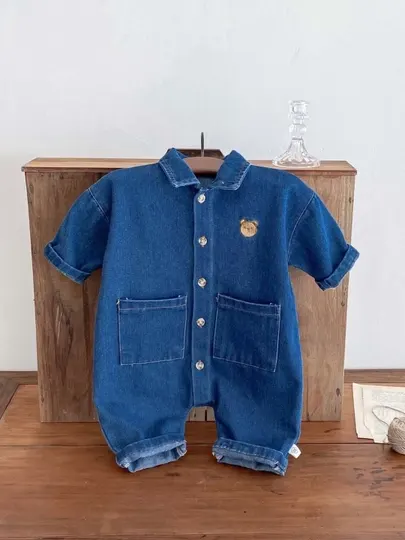 Джинсовый комбинезон для малышей "Little Bear Jean"