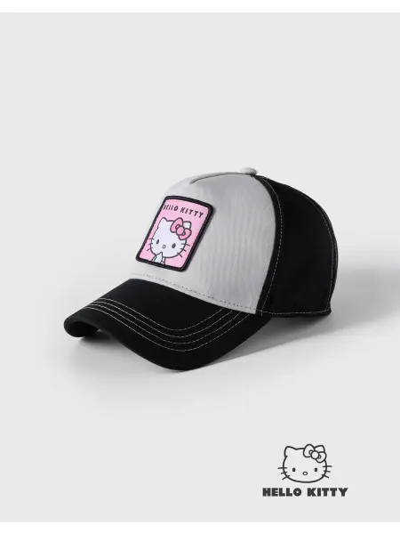 Gloria jeans Бейсболка с контрастными вставками и нашивкой Hello Kitty
