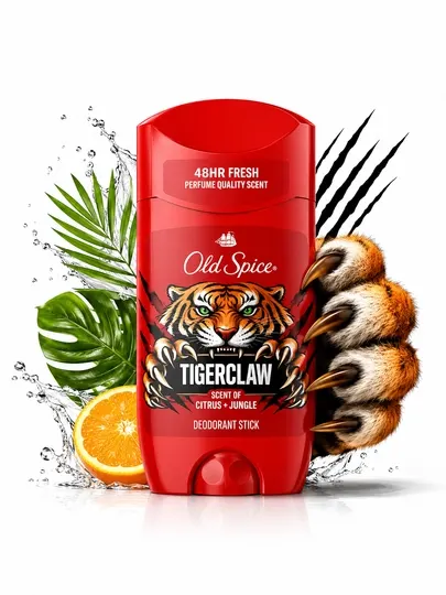 Дезодорант-стик Old Spice Tigerclaw, Captain, Bearglove Tigerclaw для мужчин, 50 мл