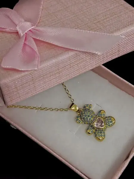 Beatrice Jewellery Цепочка бижутерия на шею с кулоном