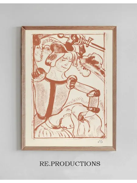 Re.productions Постер He Takes Her By Her Long Beautiful - Emile Bernard
