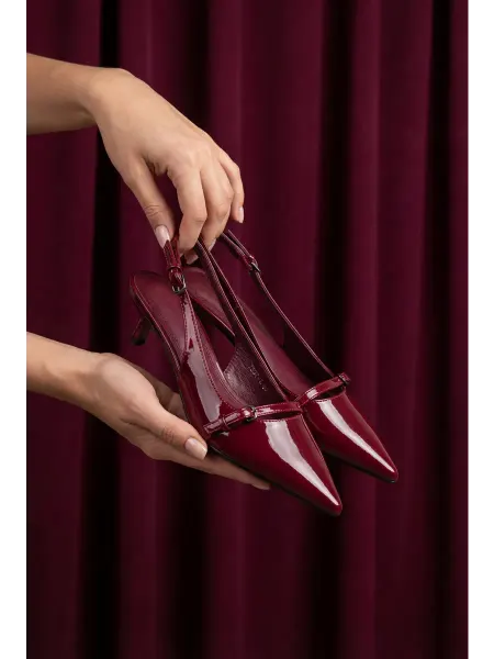 Beautiful&Shoes Слингбэки туфли лодочки на каблуке