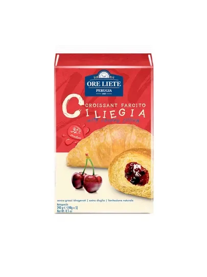 Круассаны ore liete с вишневой начинкой 240г (48г*5) - Пряники, вафли