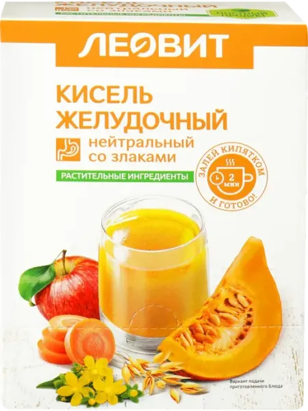 Кисель ЛЕОВИТ Желудочный, нейтральный со злаками