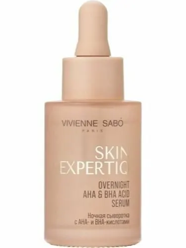 Vivienne Sabo Skin Expertiq 25+ Ночная сыворотка с АНА- и ВНА-кислотами / Overnight AHA & BHA Acid Serum / Serum de Nuit aux Acides AHA & BHA